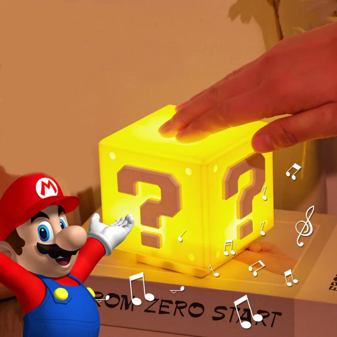 Lámpara Led Mario Bros Nintendo Cubo